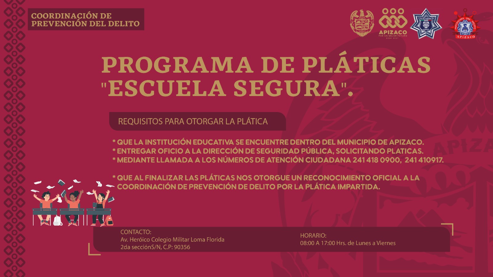 PLATICAS "ESCUELA SEGURA"