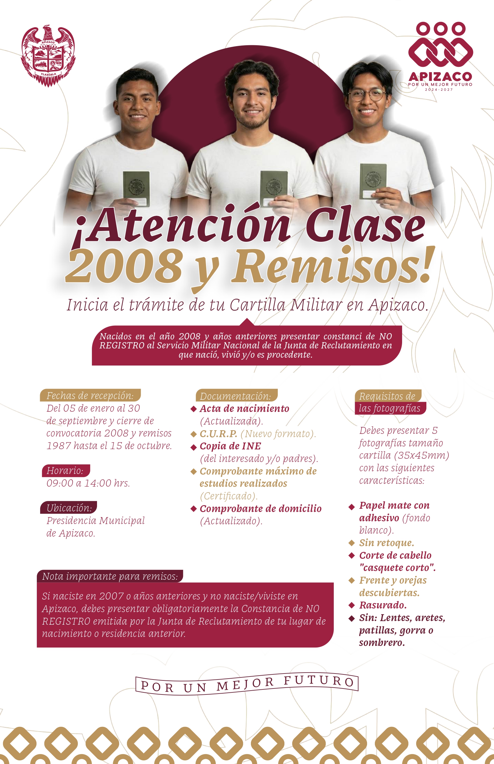 TRAMITE DE CARTILLA MILITAR EN APIZACO CLASE 2008 Y REMISOS