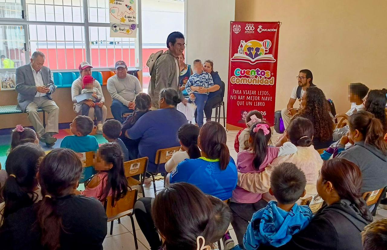 IMPULSA EL AYUNTAMIENTO DE APIZACO LA LECTURA DESDE LA INFANCIA CON “CUENTOS EN TU COMUNIDAD”